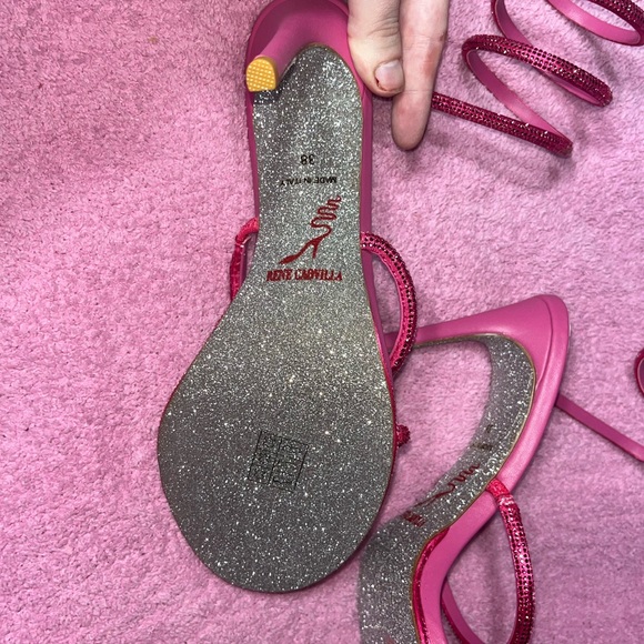 Rene Caovilla wrap around heels size 38 - Picture 3 of 4